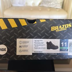 Brazos Work Boots, Size 11 Wide