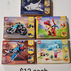 NEW Lego Unopened Box Building Models, $12 each  -  Need gone right away 