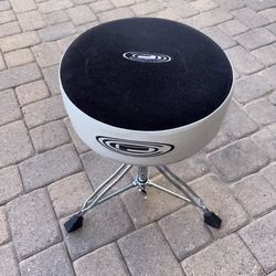 Drum Throne Seat Stool By Orange County, Percussion, OCP Silver And Black