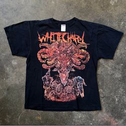 Vintage Y2K Whitechapel Deathcore Band Graphic T-Shirt