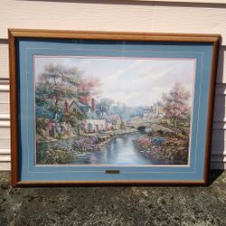 Beautiful 😍 Oak Frame Carl Valente Picture!