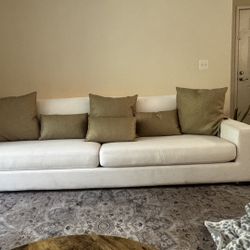 RH Maxwell Sofa & Maxwell Chairs (Perennials® Performance Textured Linen Weave) [Living Room Set]  
