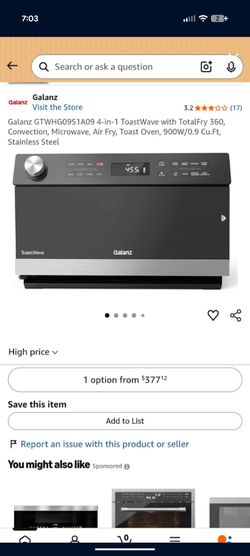 Microwave/air fryer