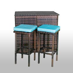 3 Piece Patio Bar And Stools - New In Box