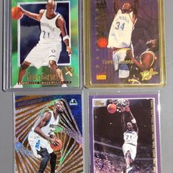 🏀 4 Card (1 ROOKIE) HOF Kevin Garnett Cards
