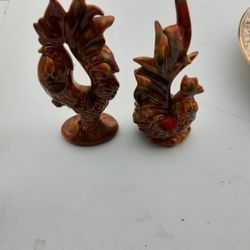 Ceramic roosters