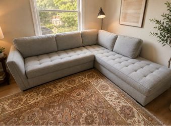 Gray L-Shaped Sectional Couch MUST GO!
