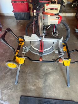 Rigid 12 inches miter saw and dewalt stand
