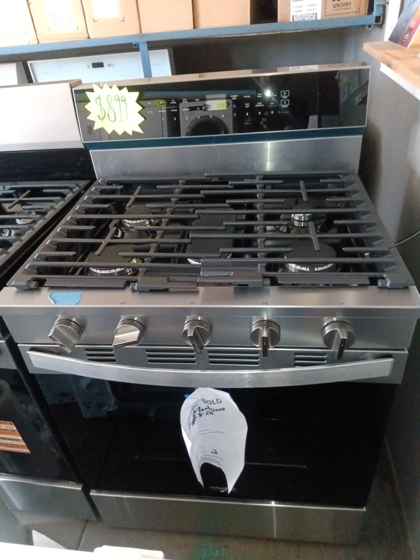 New whirlpool stainless steel gas stove 5 burner and REPAIRS