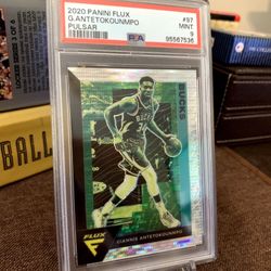 2020 PANINI FLUX #97 GIANNIS ANTETOKOUNMPO PSA 9 | Milwaukee Bucks