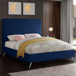 Jasmine Velvet Navy King Bed


