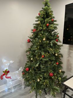 Artificial Christmas Tree with Lights