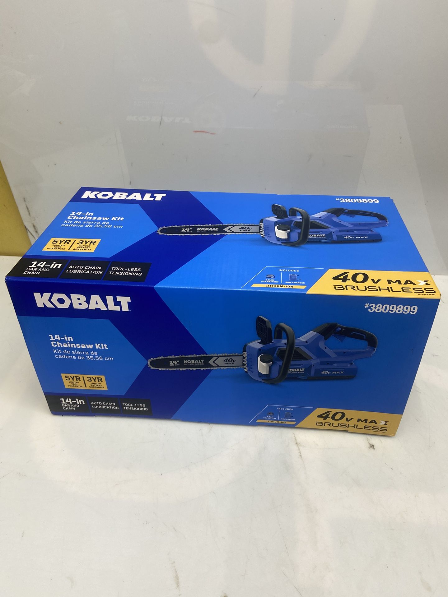 Kobalt Gen4 40-volt 14-in Battery 4.0 Ah Chainsaw Battery Included Charger Included Item #(contact info removed) | Model #KCS 1040A-03