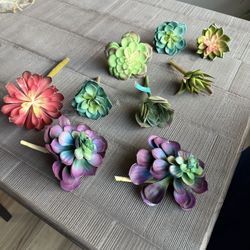 Artificial Succulents - Fake Assorted 9