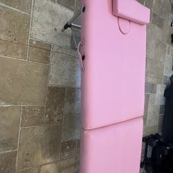 Pink Eyelash/Massage Chair 