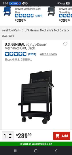 Us general tool cart