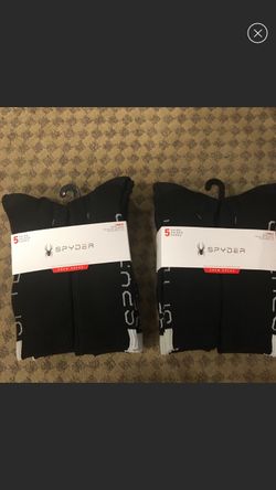 NWT Spyder men’s crew socks 10 pairs