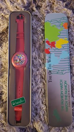 Bulova- 1990s watch- Time of the World collection