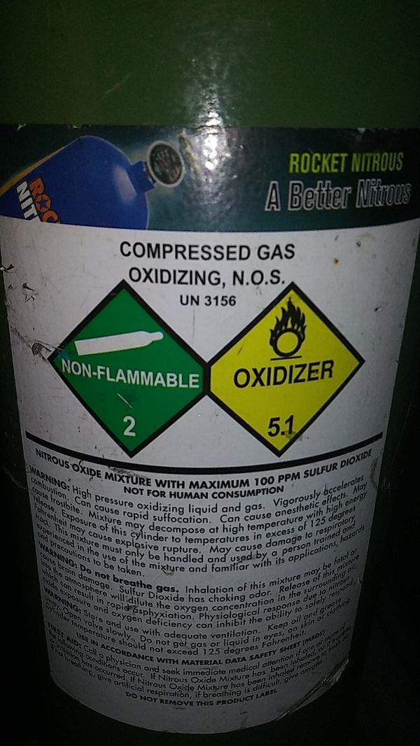 NOZ Nitrogen Oxide Tank for Sale in Anaheim, CA OfferUp