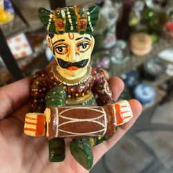 Fun Ethnic Wood Painted Figure 