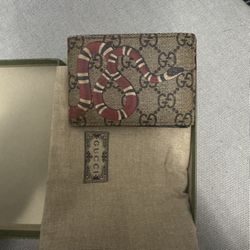 Authentic Snake Gucci Leather Wallet