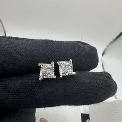 S925 silver Moissanite earrings VVS1 Certified