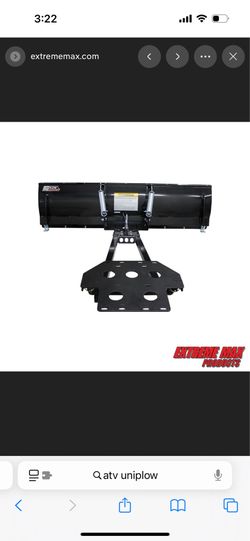 ATV uni plow easy assembly