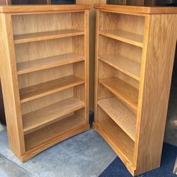 Pair of Oak Bookcases