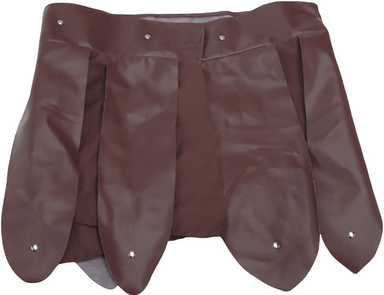 Brown Roman Gladiator Skirt Belt Apron Pteruges Vinyl Trojan Armor Costume Greek