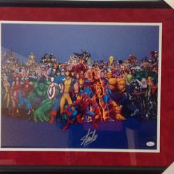 Stan Lee Signed 16 X 20 Marvel Jsa