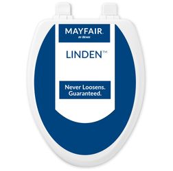 Mayfair Linden Slow Close Toilet Seat, 2-Pack, Elongated, White