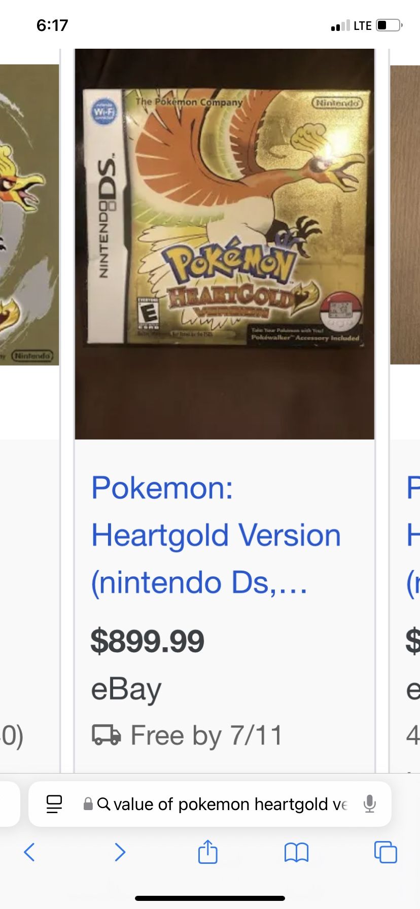 Brand New Never Played Pokémon Heart gold Versión