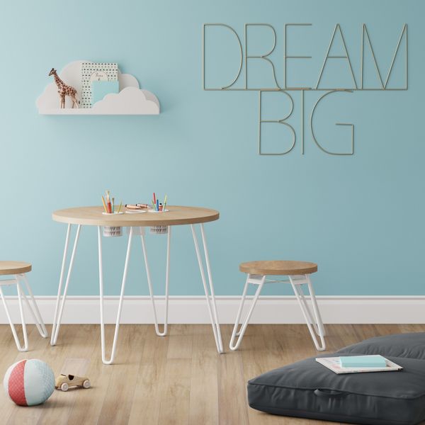 Landry Round Activity Table With Stools Natural Pillowfort For Open In The Appcontinue To Mobile Website