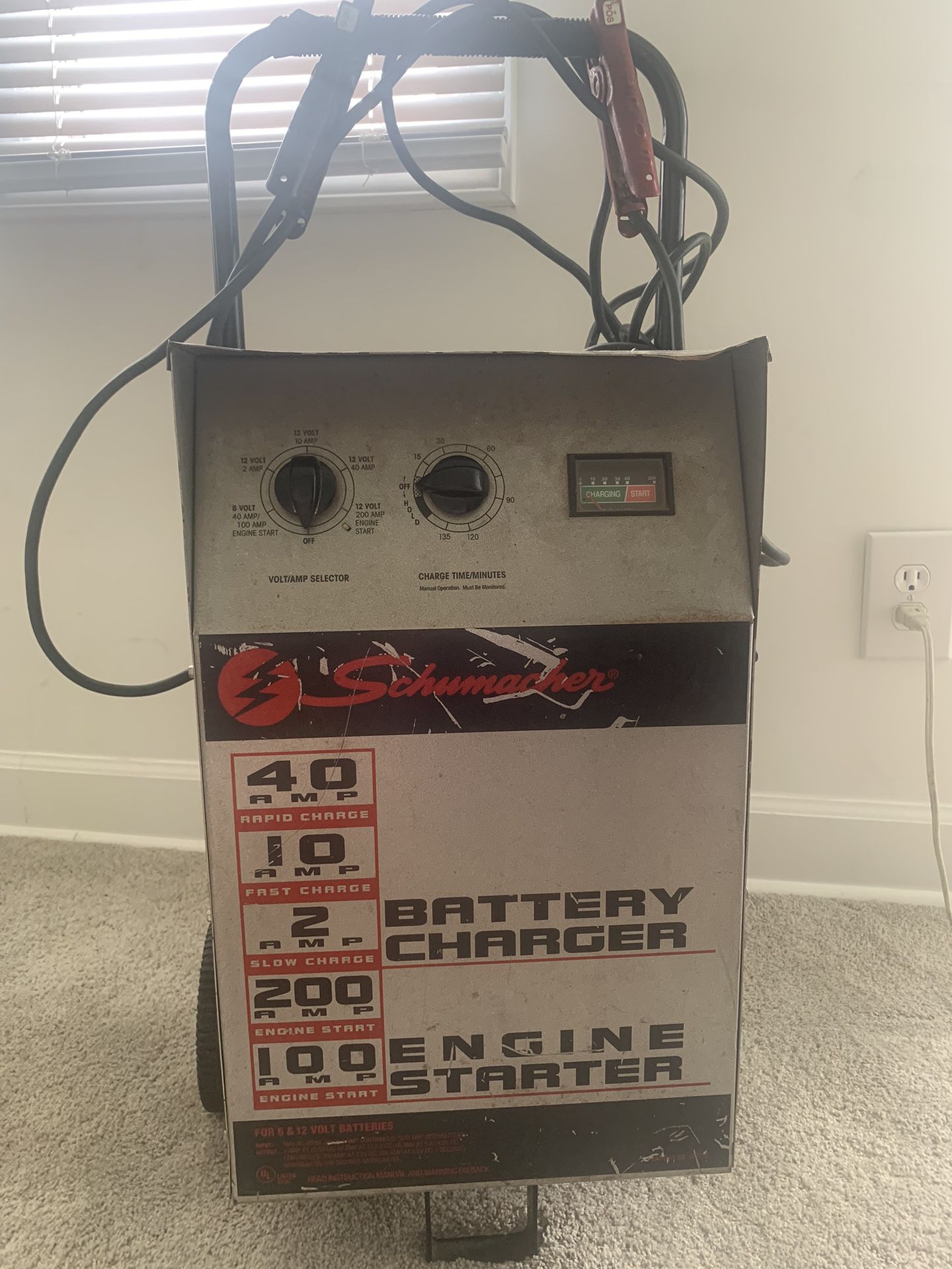 Car Battery Charger And Engine Starter