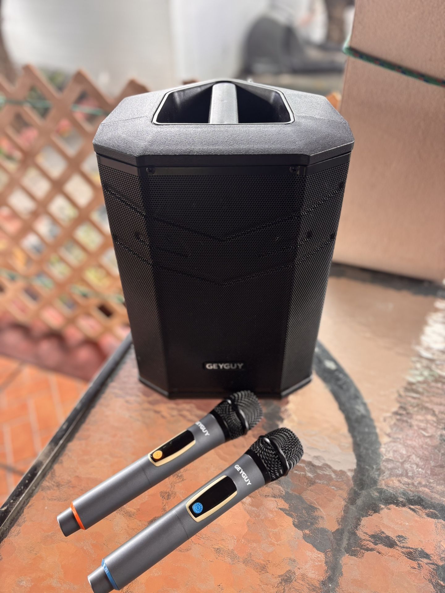 Speaker With Microphones In Perfect Condition