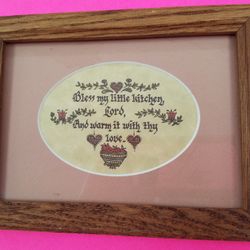 Cute Kitchen Framed Prayer
