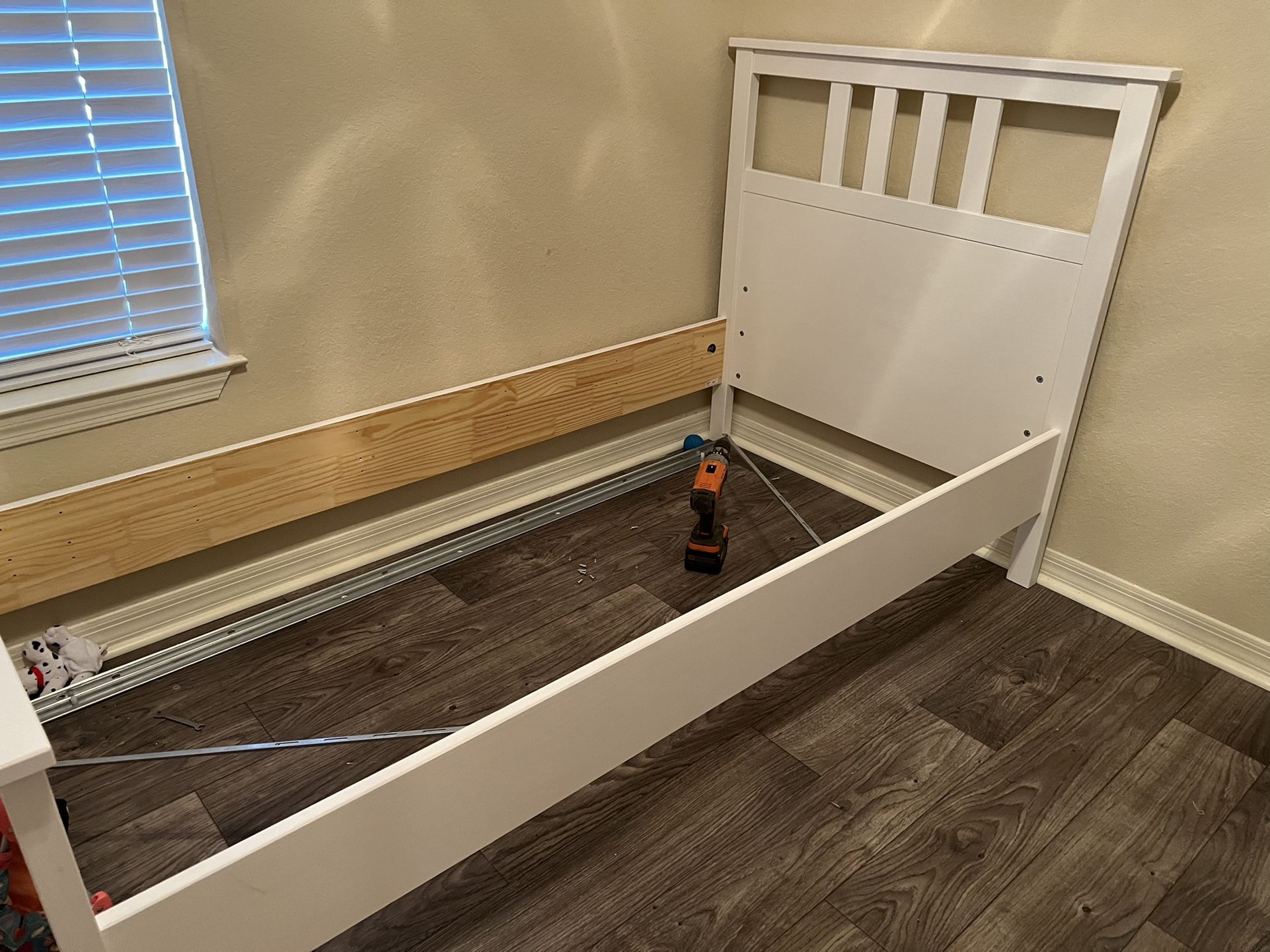 IKEA Twin Bed with Mattress & slats