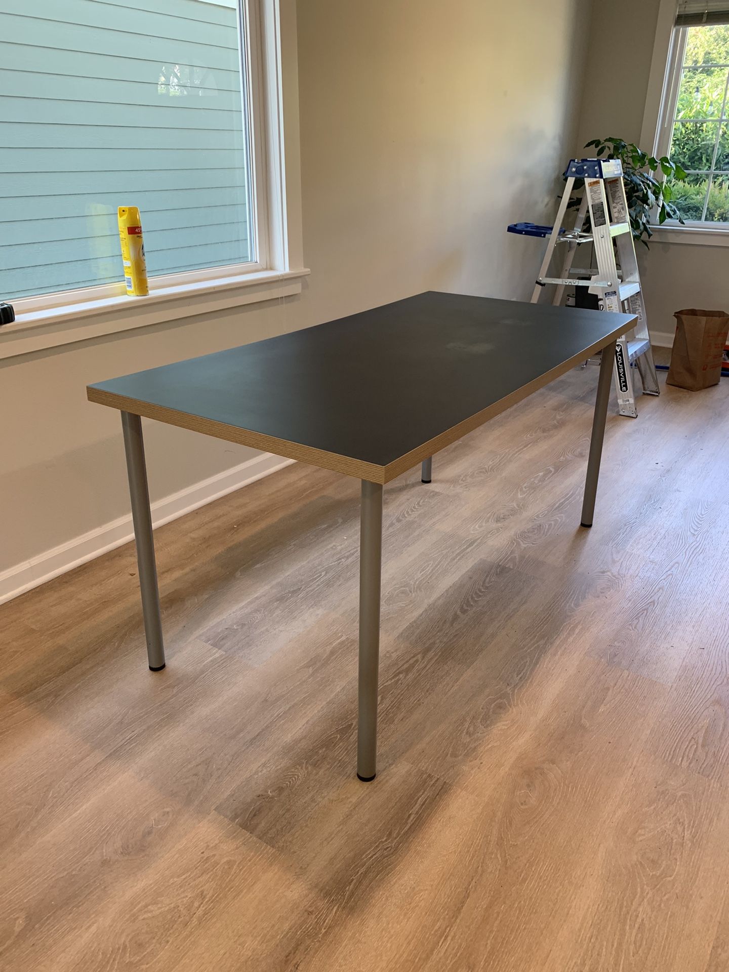 Blue IKEA Desk