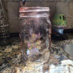 Blush Colored Mason Jar