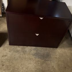 Wooden File Cabinet (no Key)