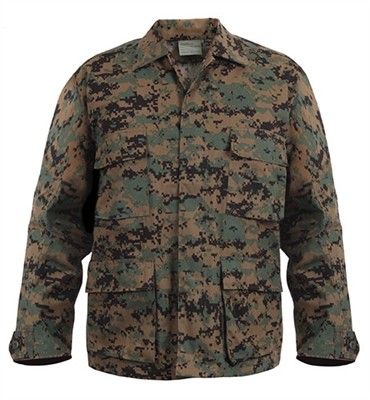 Rothco Digital Woodland Camo BDU Shirt - 8690