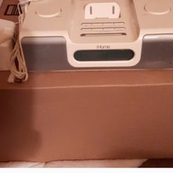 iHome Apple iPhone Compatible Radio, Docking Station, Beige