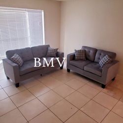 New Sofa and Love Seat w/Microfiber Fabric For$600- Scratch and Dent Version AVAILABLE for $500