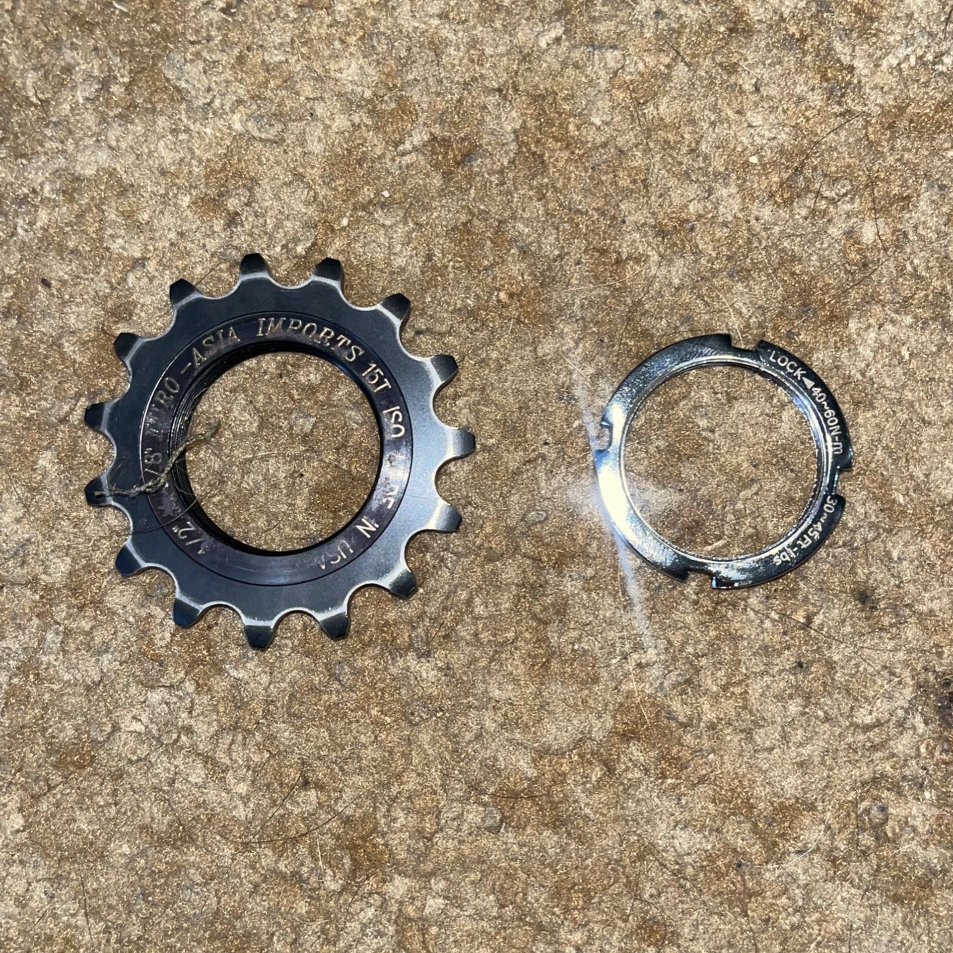 Bike Parts Euro Asia Imports Track Cog EURO ASIA DELUX STEEL TRACK