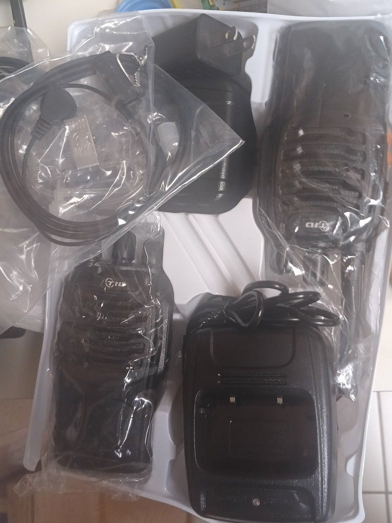 Set Of New Adult Long Range Walkie Talkies 