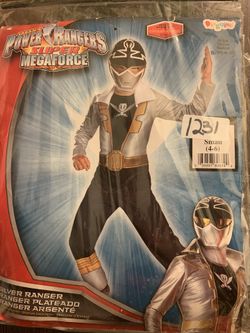 Kids Silver power ranger costume