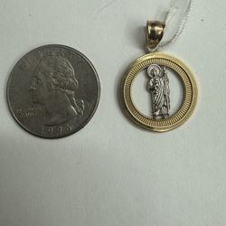 14k Saint Lazaro Charm