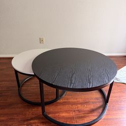 Set Of 2 Table Coffee Tables Nesting Coffee Table