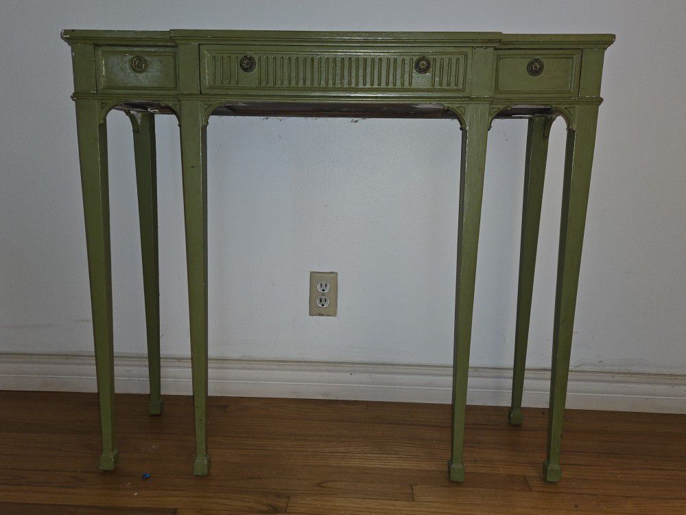 Antique Green Table 
