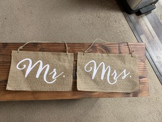 Mr And Mrs Wedding Decor 
